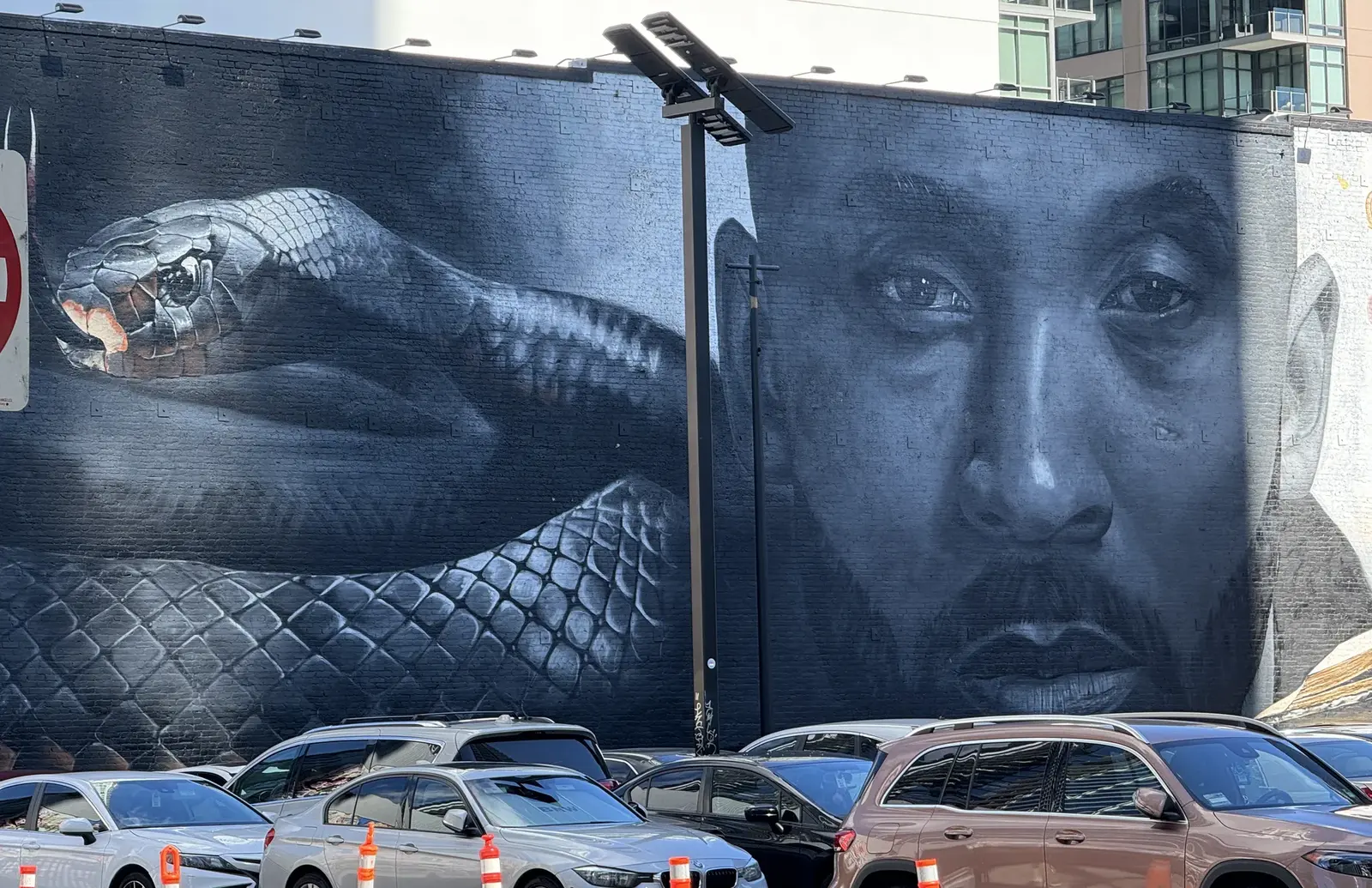Los Angeles film-industry mural photographed during a KFS outreach trip