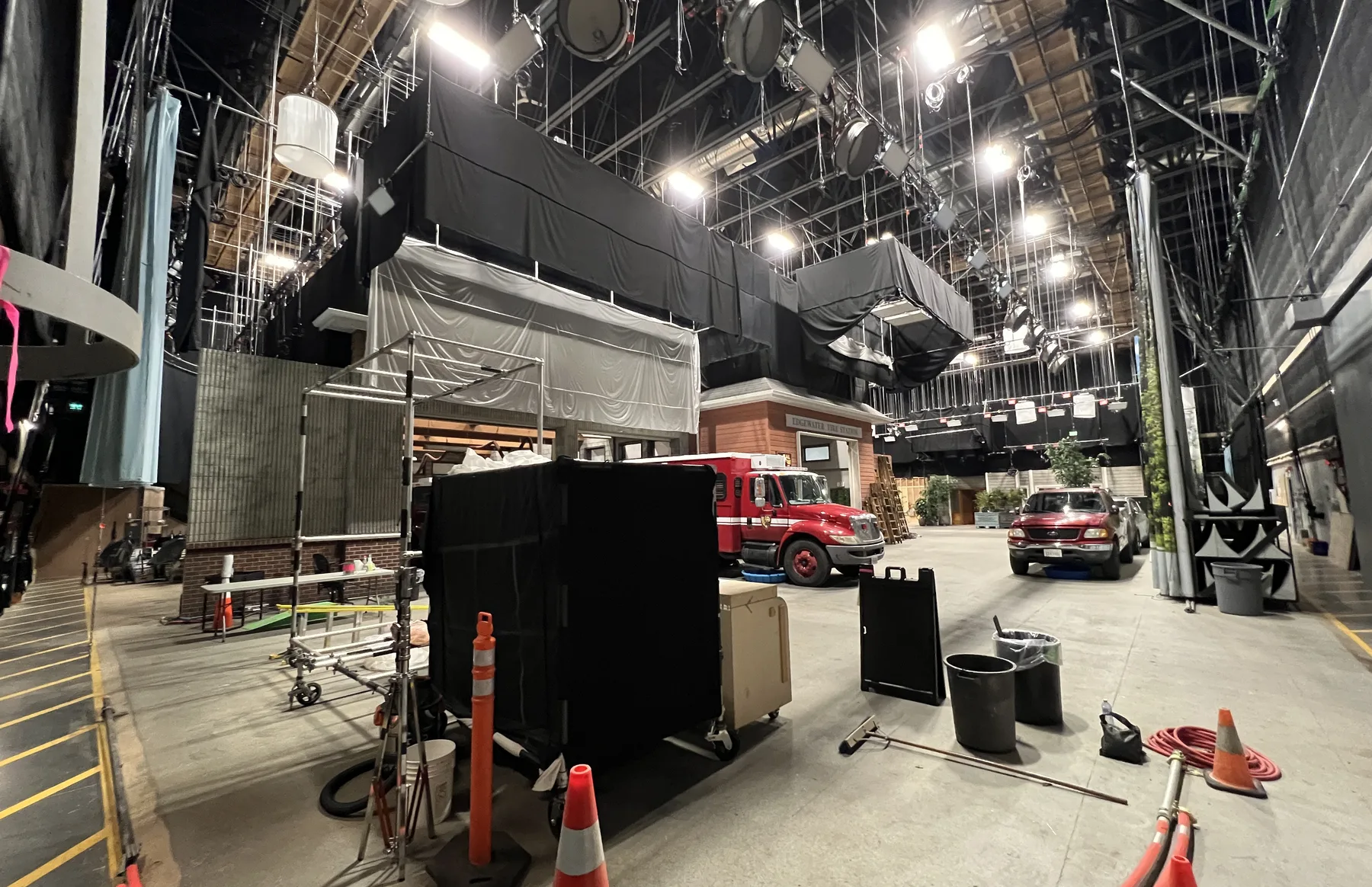 Vancouver Film Studios production floor during a KFS infrastructure visit