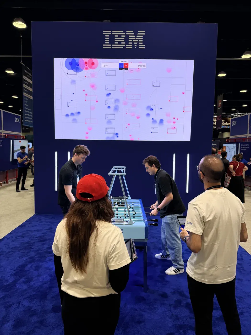 AI technology display on the Web Summit Vancouver floor