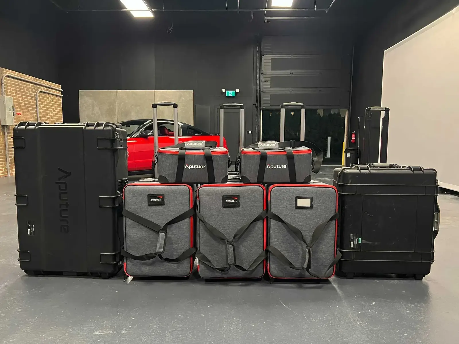 KFS production equipment staged in cases