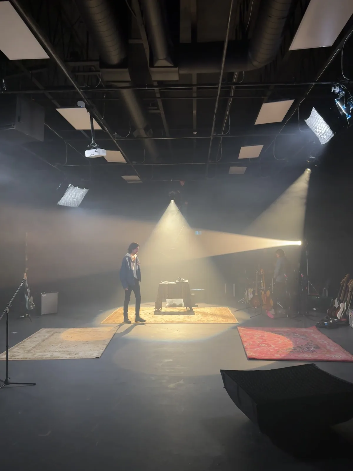 Nightshades performing inside the old Kelowna Film Studios stage